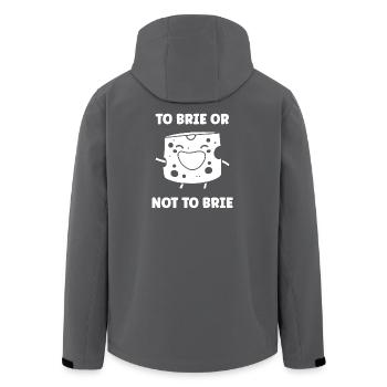 Humour fromage brie - Veste softshell homme en polyester recyclé Stanley/Stella - noir - Dos - AI Model Male 185 light (185cm)