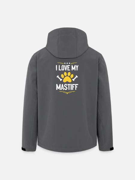 J’adore mon Mastiff - Veste softshell homme en polyester recyclé Stanley/Stella - noir