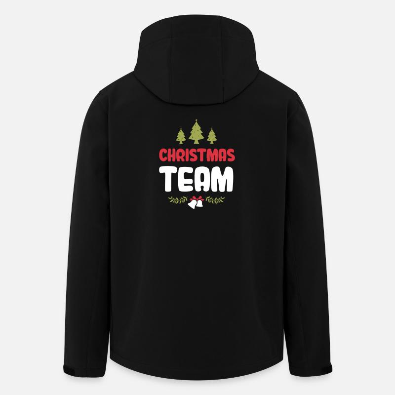 Noël de l’équipe Weihnachten - Veste softshell homme en polyester recyclé Stanley/Stella - noir