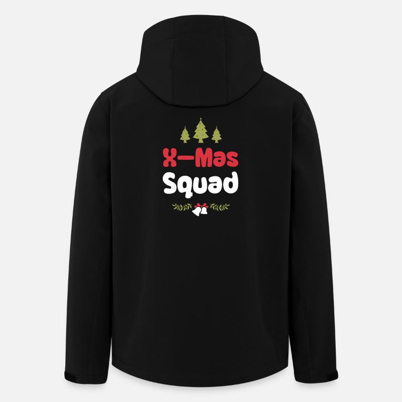 X-Mas Squad - Recycelte Männer Softshell-Jacke von Stanley/Stella - Schwarz