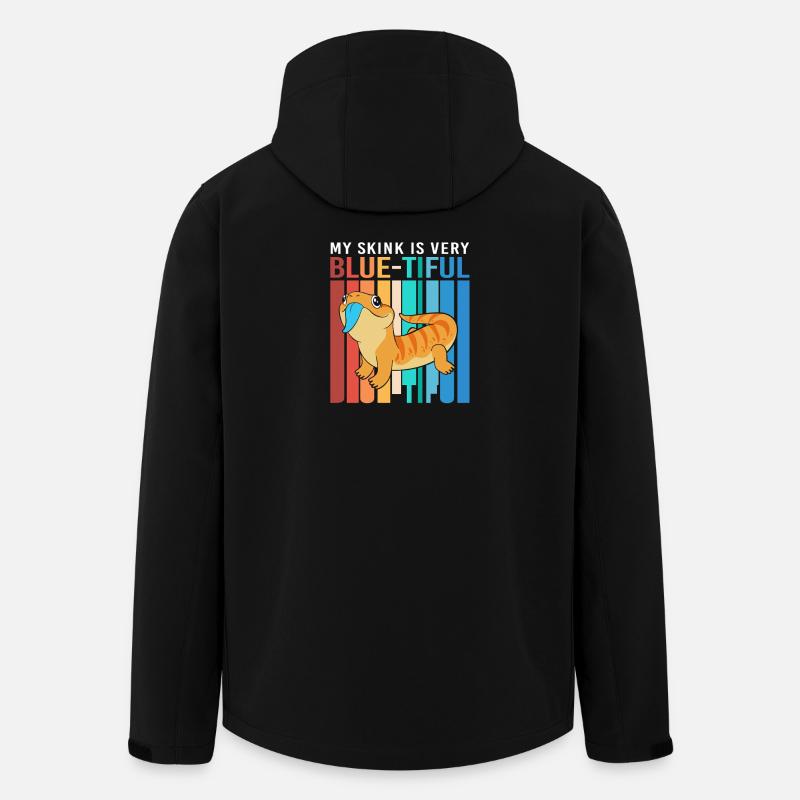 Lézard à langue bleue - Veste softshell homme en polyester recyclé Stanley/Stella - noir