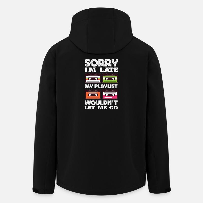 Sorry I'm late. - Men’s Recycled Softshell Jacket by Stanley/Stella - black