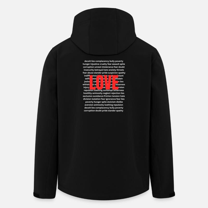 L’amour conquiert tout - Veste softshell homme en polyester recyclé Stanley/Stella - noir