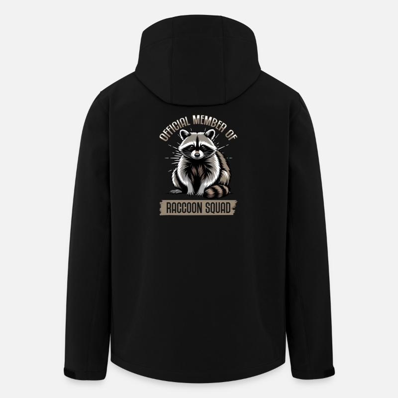 Drôle de raton laveur - Veste softshell homme en polyester recyclé Stanley/Stella - noir