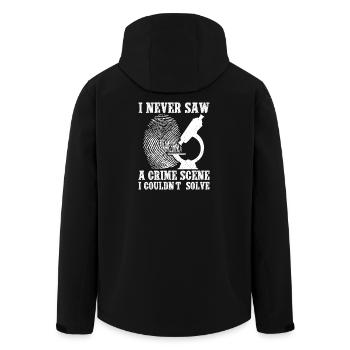 L’analyste médico-légal n’a jamais vu une escouade de scène de crime - Veste softshell homme en polyester recyclé Stanley/Stella - noir - Dos - AI Model Male 185 light (185cm)