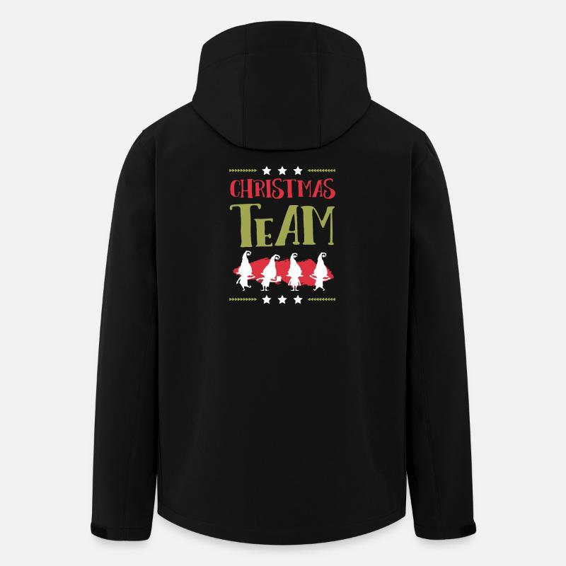 Noël de l’équipe Weihnachten - Veste softshell homme en polyester recyclé Stanley/Stella - noir