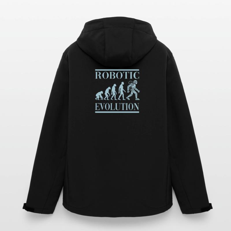 Robot Évolution Progrès Avenir Humain Veste softshell homme en polyester recyclé Stanley/Stella