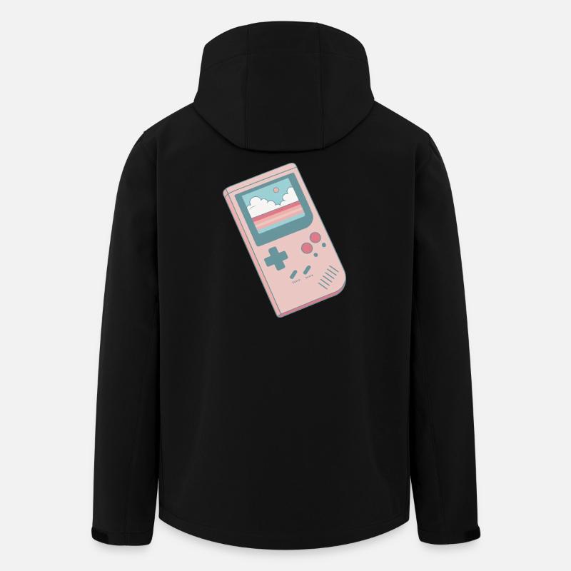 Console rétro pastel - Veste softshell homme en polyester recyclé Stanley/Stella - noir