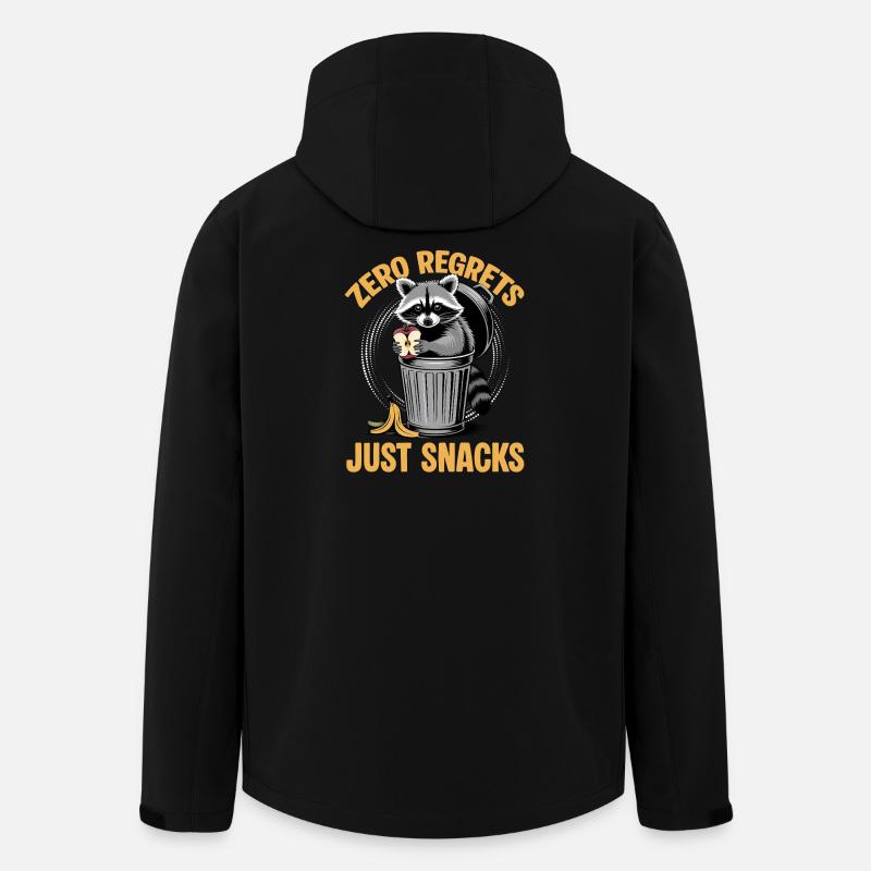 Funny Raccoon - Recycelte Männer Softshell-Jacke von Stanley/Stella - Schwarz