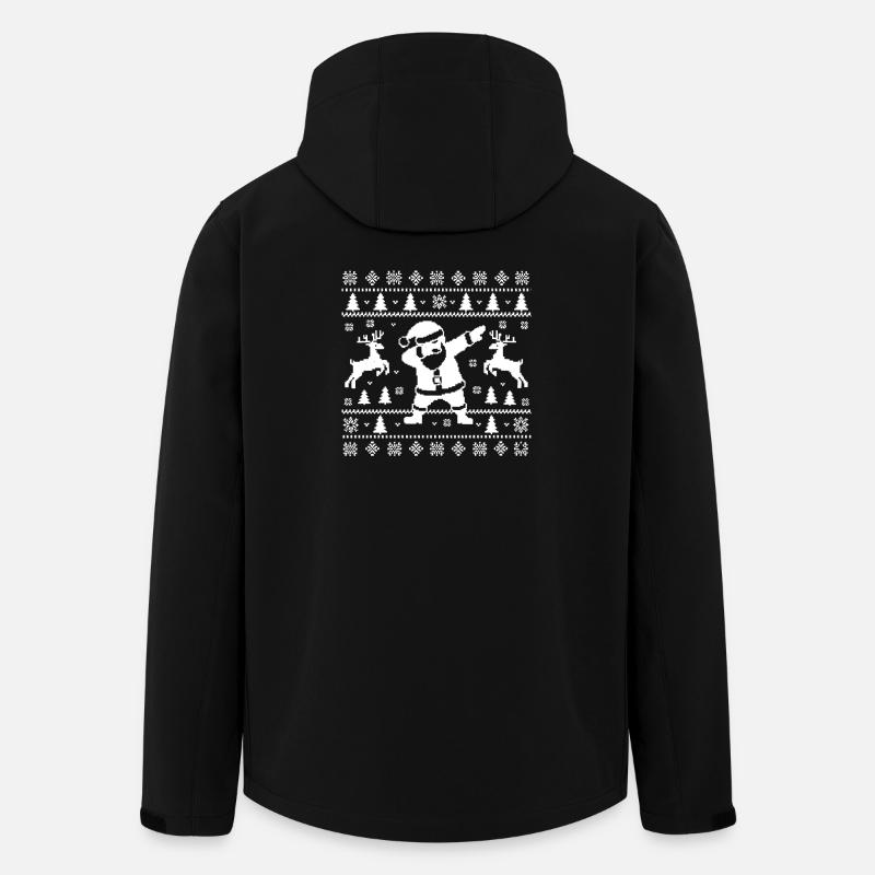 Dabbing Christmas Man Art - Men’s Recycled Softshell Jacket by Stanley/Stella - black