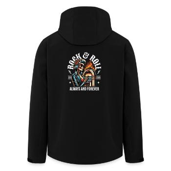 Rock and Roll Always and Forever Rockabilly 2025 - Recycelte Männer Softshell-Jacke von Stanley/Stella - Schwarz - Hinten - AI Model Male 185 light (185cm)