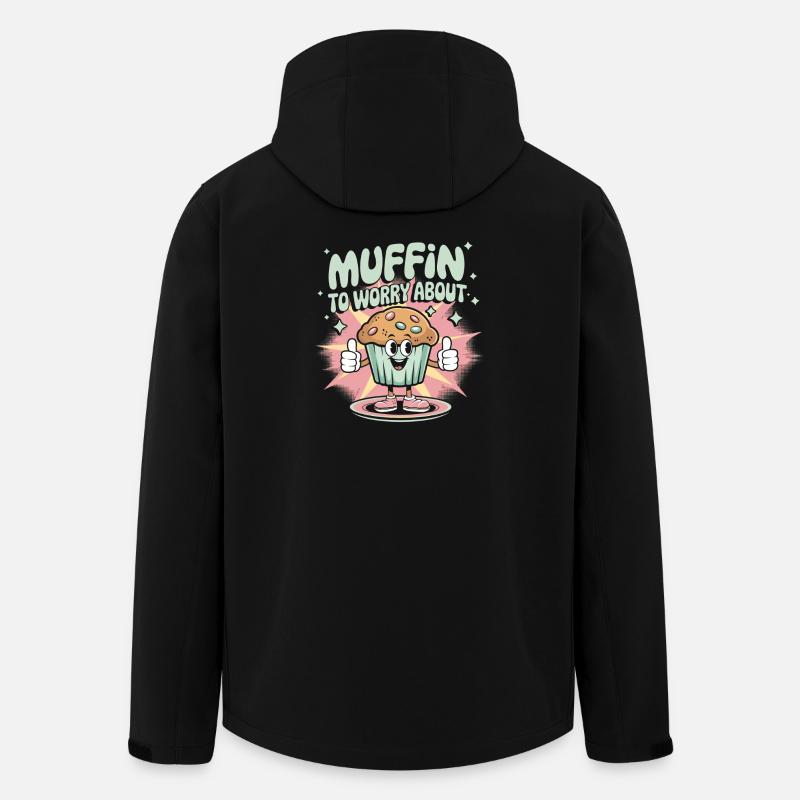 Retro Muffin - Men’s Recycled Softshell Jacket by Stanley/Stella - black