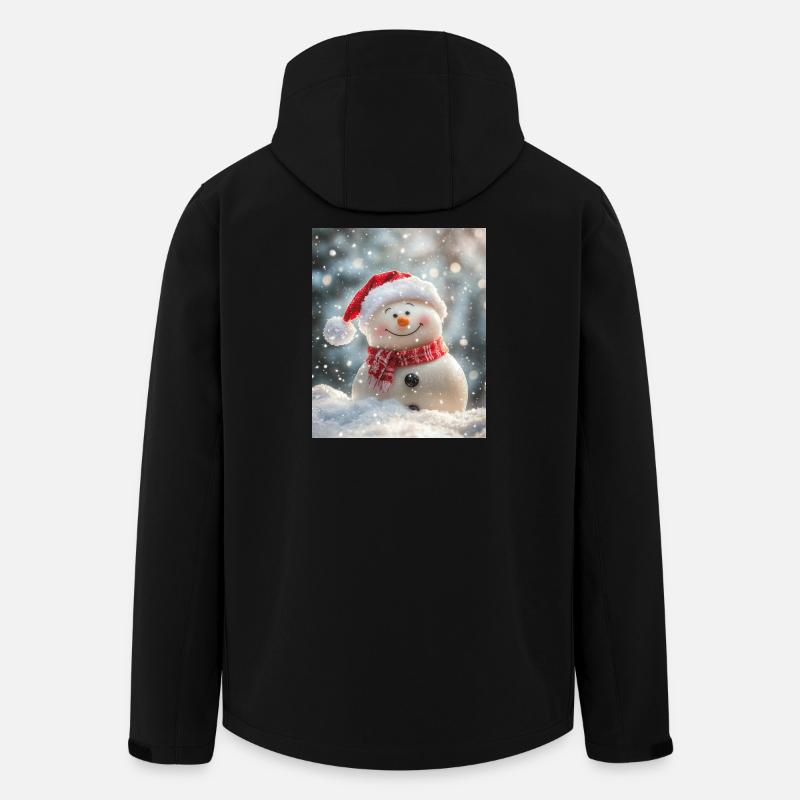 Schneemann - Recycelte Männer Softshell-Jacke von Stanley/Stella - Schwarz