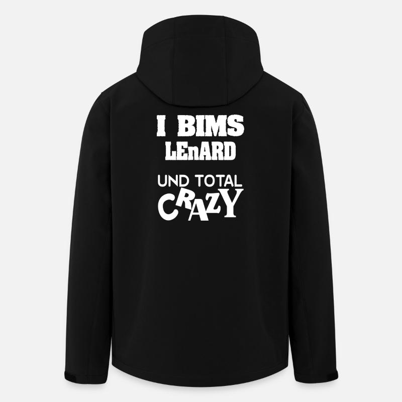 First name Lenard - Men’s Recycled Softshell Jacket by Stanley/Stella - black