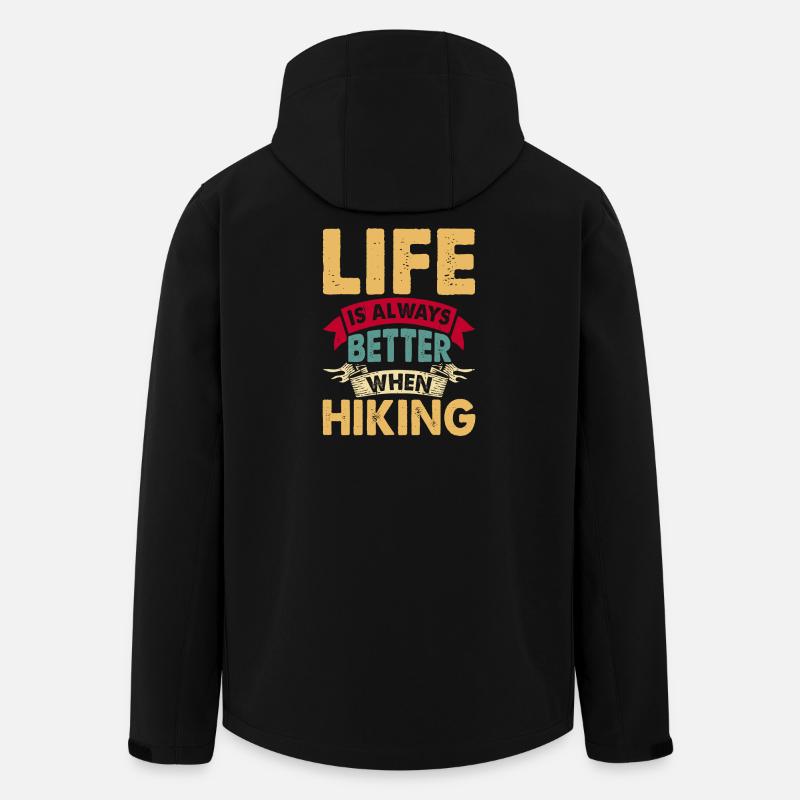 Wandern Wanderer Bergsteiger Geschenk - Recycelte Männer Softshell-Jacke von Stanley/Stella - Schwarz
