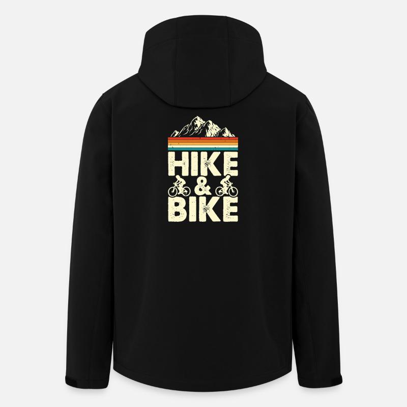 Hike And Bike - Recycelte Männer Softshell-Jacke von Stanley/Stella - Schwarz