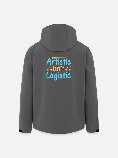 Artist Painter Graphic Artistic Isn´t Logistic - Recycelte Männer Softshell-Jacke von Stanley/Stella - Schwarz