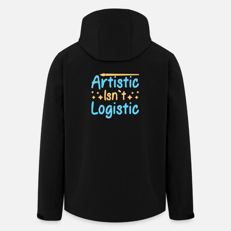 Artist Painter Graphic Artistic Isn´t Logistic - Recycelte Männer Softshell-Jacke von Stanley/Stella - Schwarz