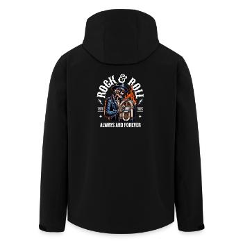 Rock and Roll Always and Forever Rockabilly 2025 - Recycelte Männer Softshell-Jacke von Stanley/Stella - Schwarz - Hinten - AI Model Male 185 light (185cm)