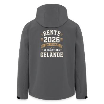 Retraite 2026 : la légende quitte le site - Veste softshell homme en polyester recyclé Stanley/Stella - charbon - Dos - AI Model Male 185 light (185cm)