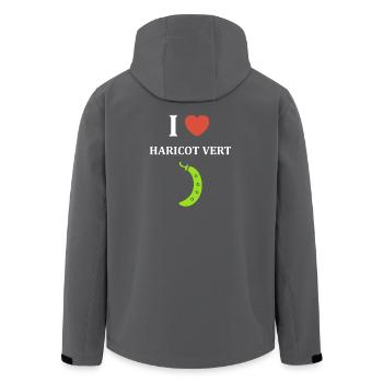 haricot vert - Veste softshell homme en polyester recyclé Stanley/Stella - charbon - Dos - AI Model Male 185 light (185cm)