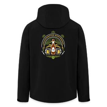 Tasse de bière pour amateurs de bière et buveurs de bière pour un boire de bière - Veste softshell homme en polyester recyclé Stanley/Stella - noir - Dos - AI Model Male 185 light (185cm)