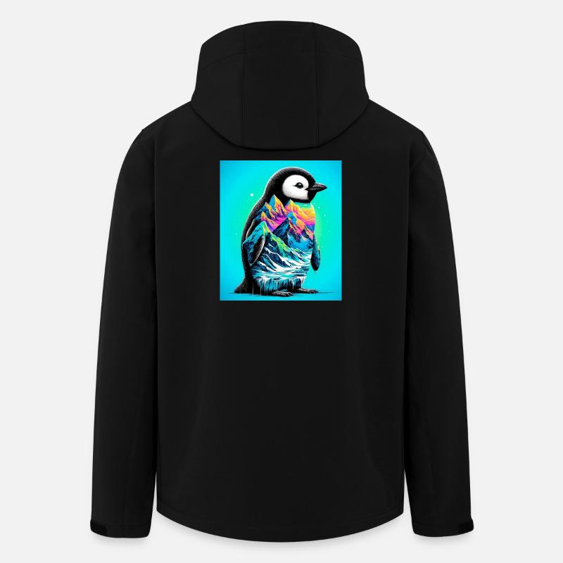 Pinguin - Recycelte Männer Softshell-Jacke von Stanley/Stella - Schwarz