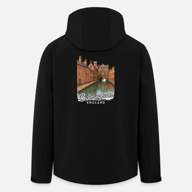 Birmingham, Angleterre - Veste softshell homme en polyester recyclé Stanley/Stella - noir