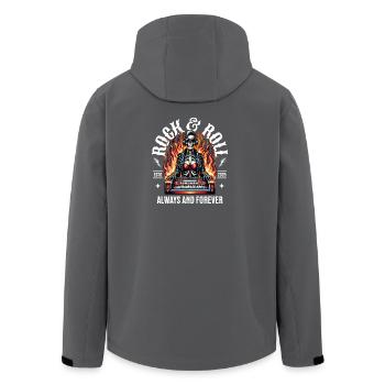 Rock and Roll Always and Forever Rockabilly 2025 - Recycelte Männer Softshell-Jacke von Stanley/Stella - Schwarz - Hinten - AI Model Male 185 light (185cm)
