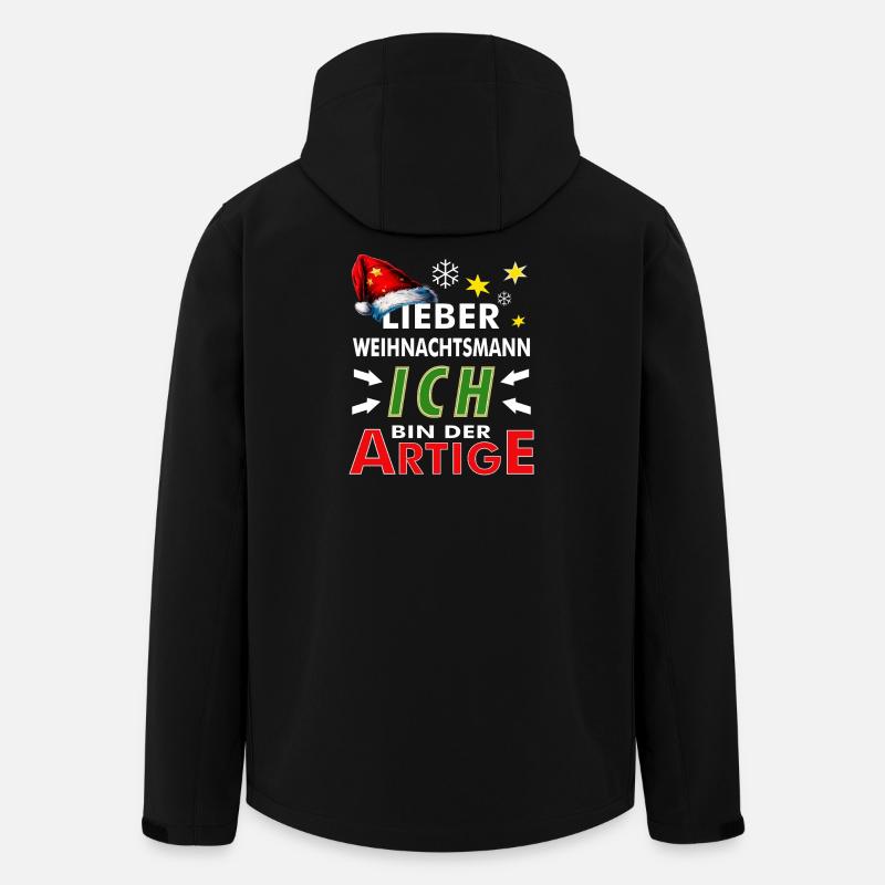 WEIHNACHTSMANN ICH BIN DER ARTIGE - Recycelte Männer Softshell-Jacke von Stanley/Stella - Schwarz