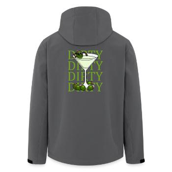 Martini Dirty Martini Lover Cocktail Oliven Dirty - Recycelte Männer Softshell-Jacke von Stanley/Stella - Schwarz - Hinten - AI Model Male 185 light (185cm)