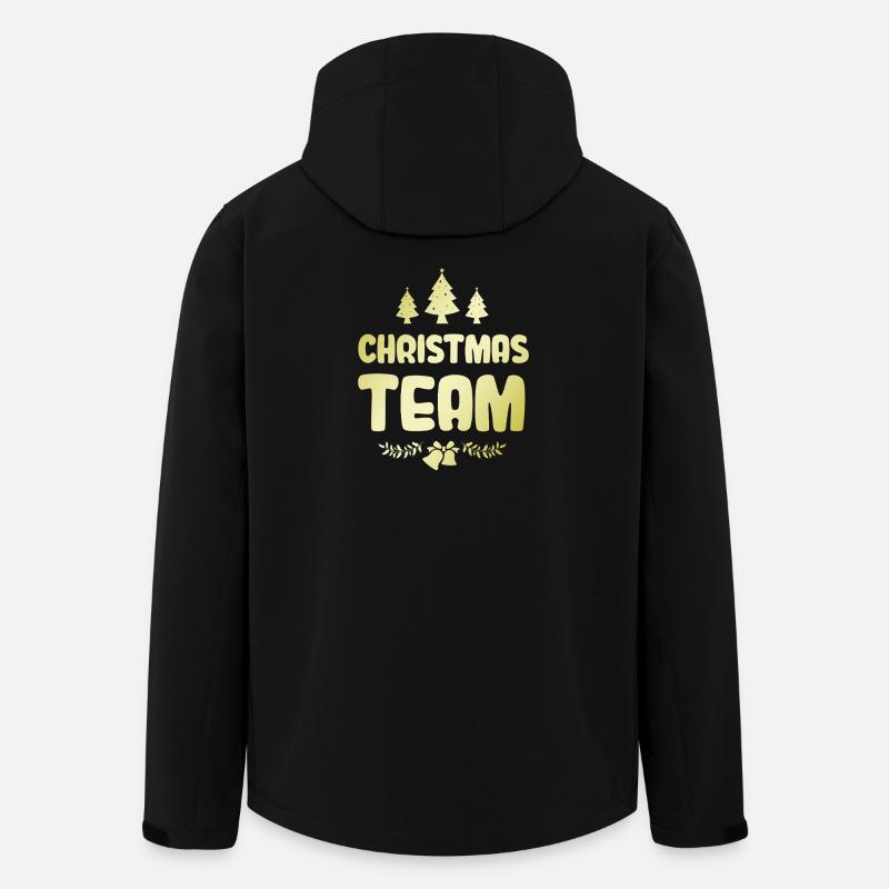Équipage de Noël Weihnachten - Veste softshell homme en polyester recyclé Stanley/Stella - noir