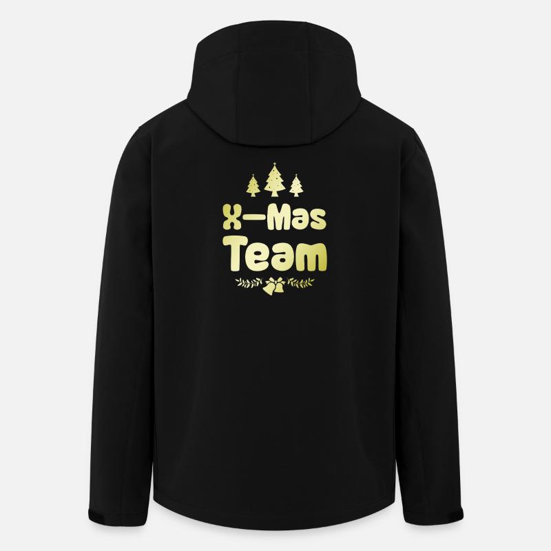 L’équipe X-Mas - Veste softshell homme en polyester recyclé Stanley/Stella - noir