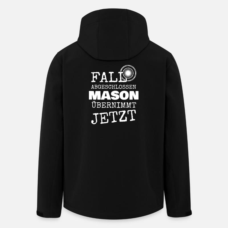 Mason - Recycelte Männer Softshell-Jacke von Stanley/Stella - Schwarz