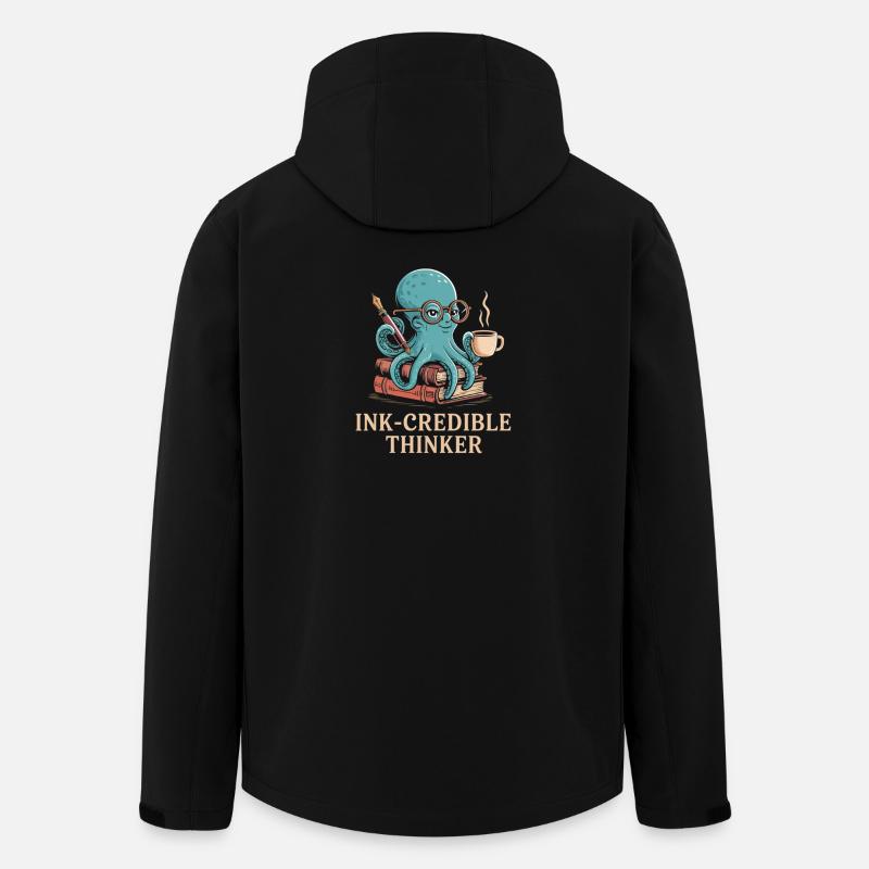 Oktopus Humor - Recycelte Männer Softshell-Jacke von Stanley/Stella - Schwarz