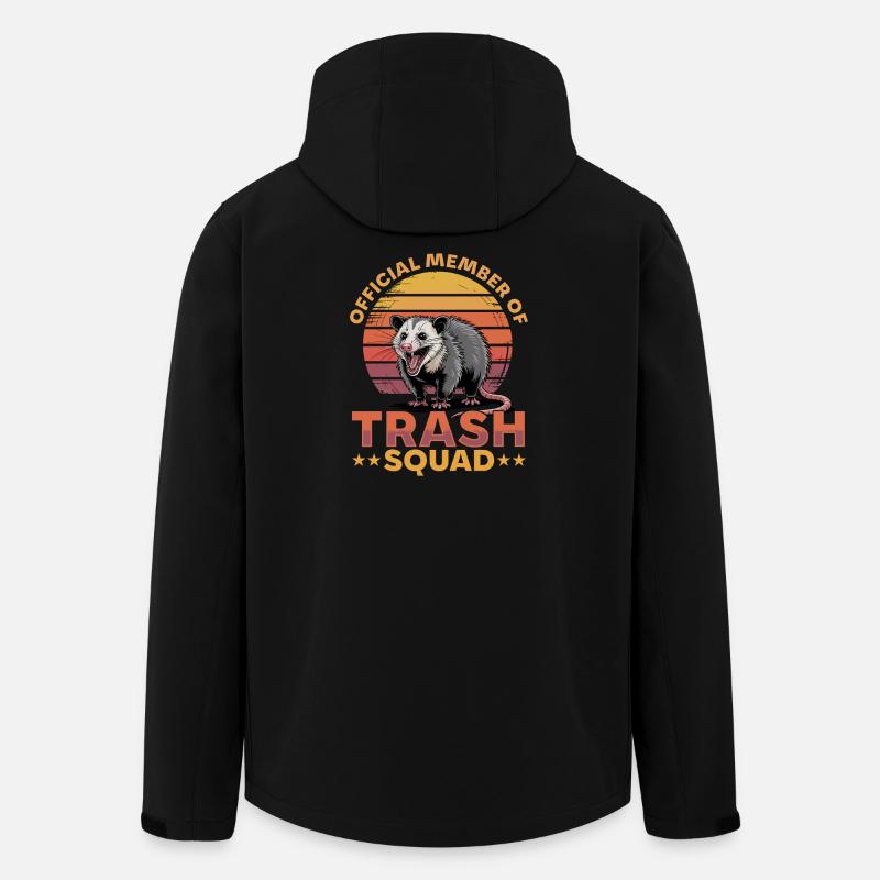 Funny Opossum - Recycelte Männer Softshell-Jacke von Stanley/Stella - Schwarz