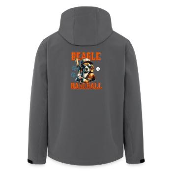 L’équipe de baseball Beagle et les amateurs de baseball - Veste softshell homme en polyester recyclé Stanley/Stella - noir - Dos - AI Model Male 185 light (185cm)
