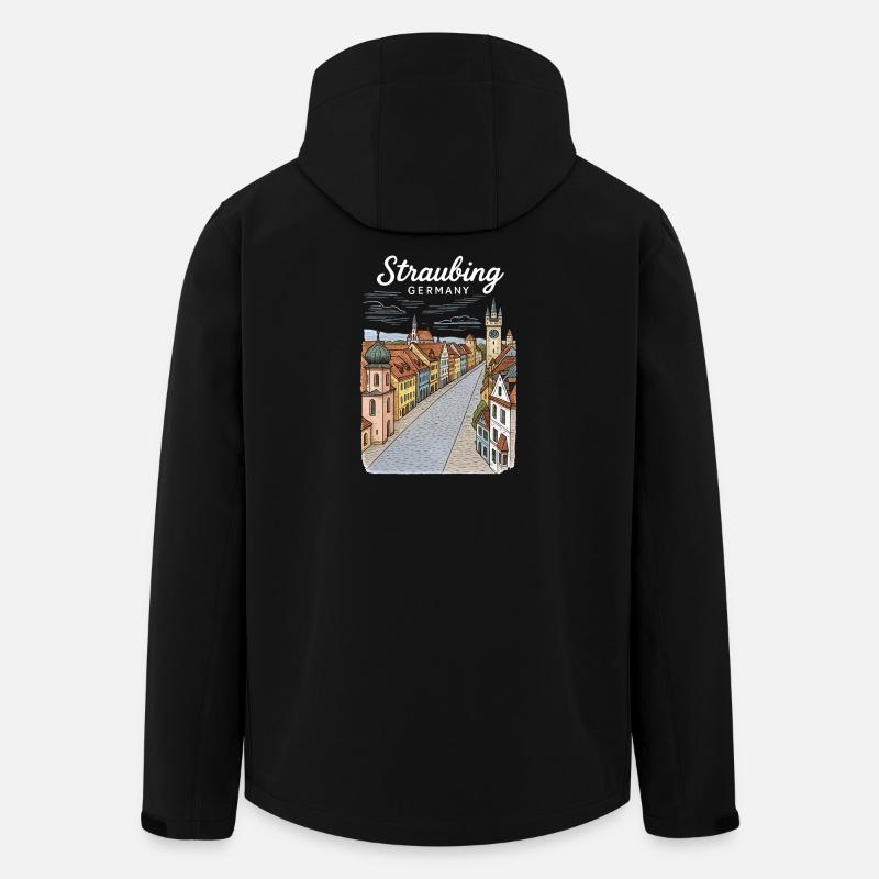Straubing - Veste softshell homme en polyester recyclé Stanley/Stella - noir