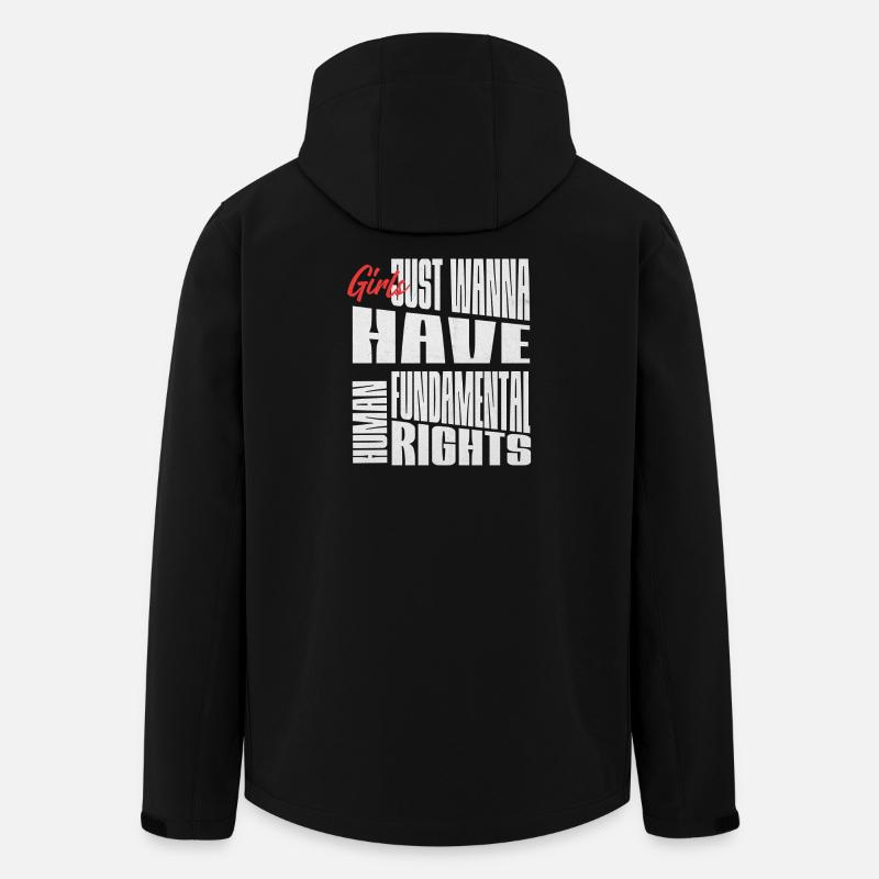 Fundamental Women's Rights Shirt - Men’s Recycled Softshell Jacket by Stanley/Stella - black