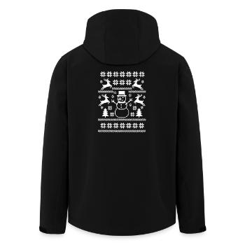 Ugly Christmas Tree XMas - Men’s Recycled Softshell Jacket by Stanley/Stella - black - Back - AI Model Male 185 light (185cm)