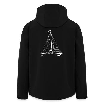 Voilier Voilier Voilier - Veste softshell homme en polyester recyclé Stanley/Stella - noir - Dos - AI Model Male 185 light (185cm)