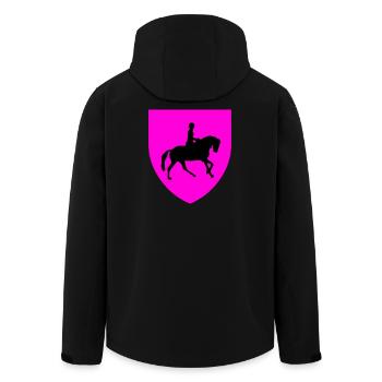 Chevaux - Veste softshell homme en polyester recyclé Stanley/Stella - noir - Dos - AI Model Male 185 light (185cm)