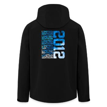 LIMITED EDITION 2012 14 YEARS 14TH BIRTHDAY - Men’s Recycled Softshell Jacket by Stanley/Stella - black - Back - AI Model Male 185 light (185cm)