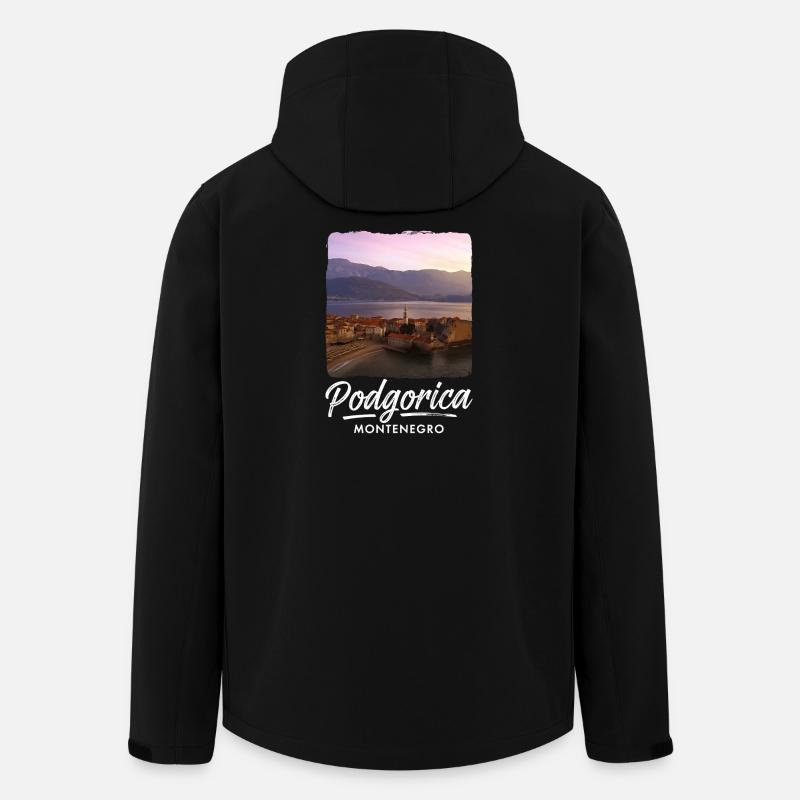 Podgorica Montenegro - Men’s Recycled Softshell Jacket by Stanley/Stella - black