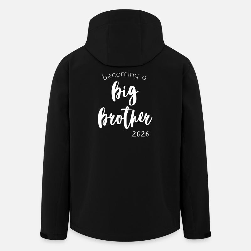 Become a Big Brother 2026 - Men’s Recycled Softshell Jacket by Stanley/Stella - black