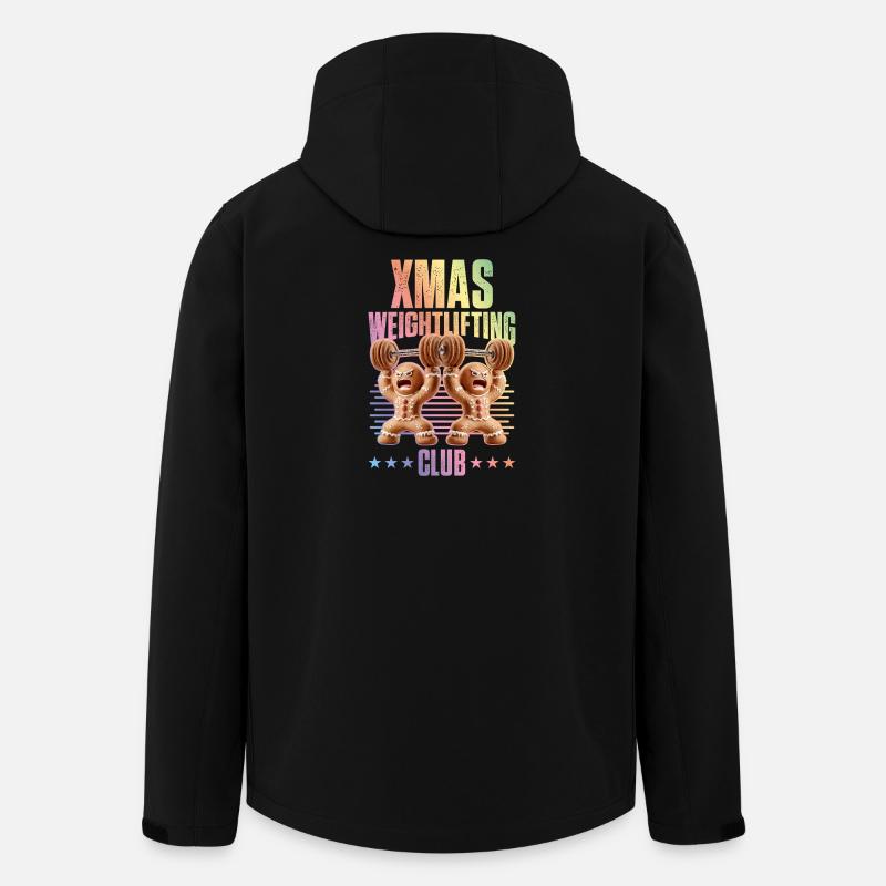 Weihnachts Gewichteheben Club Weihnachten - Recycelte Männer Softshell-Jacke von Stanley/Stella - Schwarz