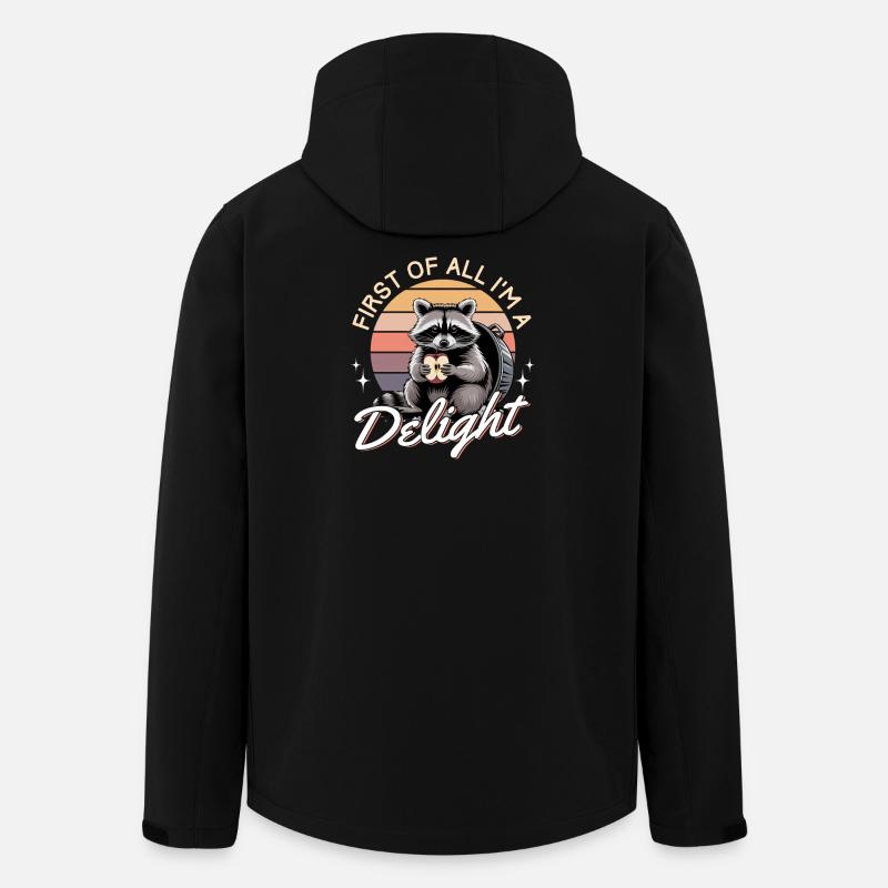 Drôle de raton laveur - Veste softshell homme en polyester recyclé Stanley/Stella - noir