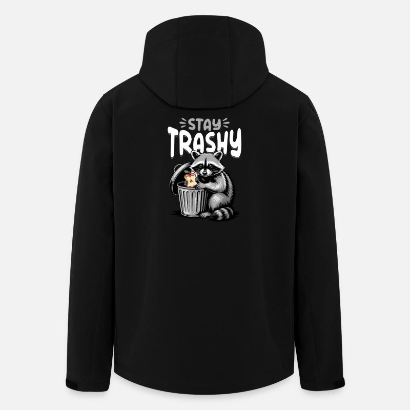 Drôle de raton laveur - Veste softshell homme en polyester recyclé Stanley/Stella - noir