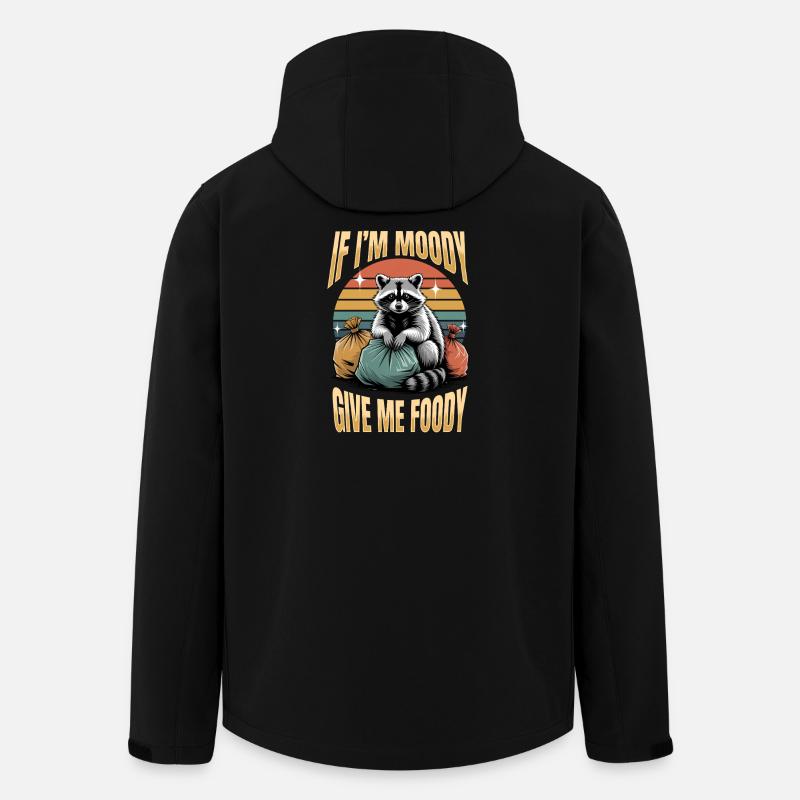 Funny Raccoon - Men’s Recycled Softshell Jacket by Stanley/Stella - black