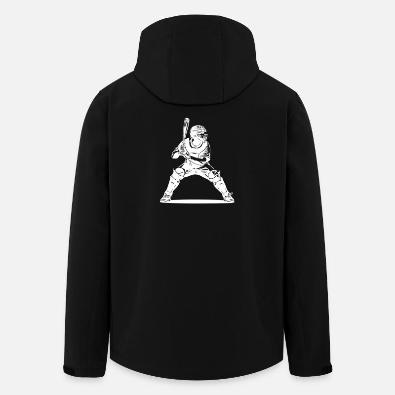 Kunstwerke von Baseballspielern - Recycelte Männer Softshell-Jacke von Stanley/Stella - Schwarz